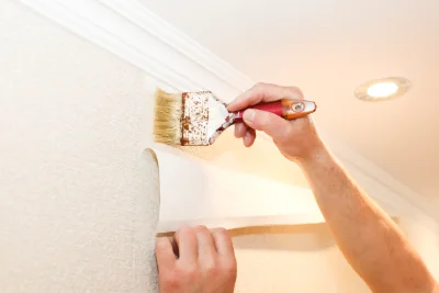 Pose de papier peint à Rebets — revêtements muraux et toiles de verre